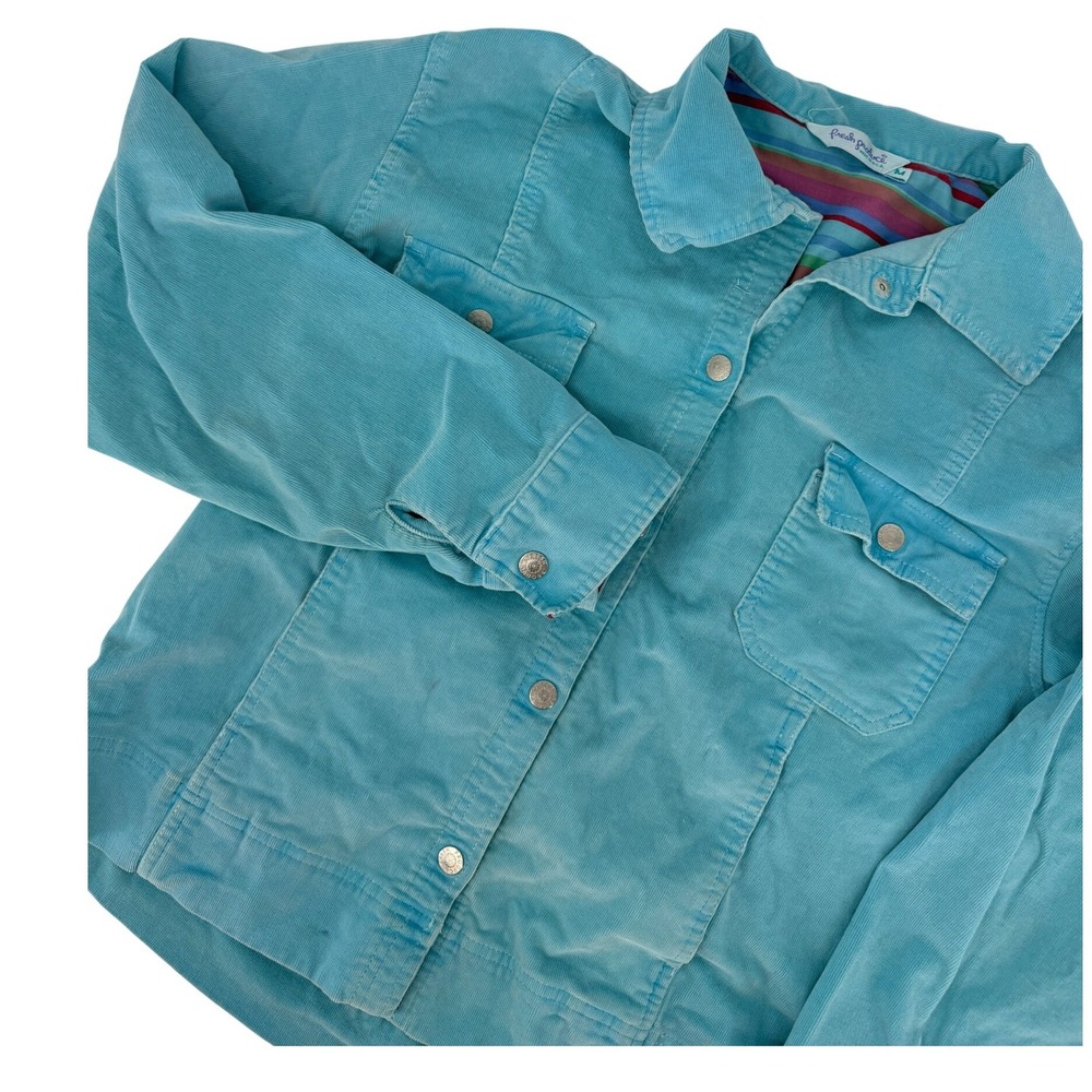 Fresh Produce Vintage 90's Blue Corduroy Trucker Jacket Women‎ USA